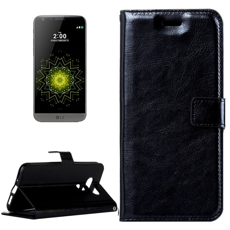 For LG G5 Crazy Horse Texture Horizontal Flip Leather Case with Magnetic Buckle & Holder & Card Slots & Wallet & Photo Frame