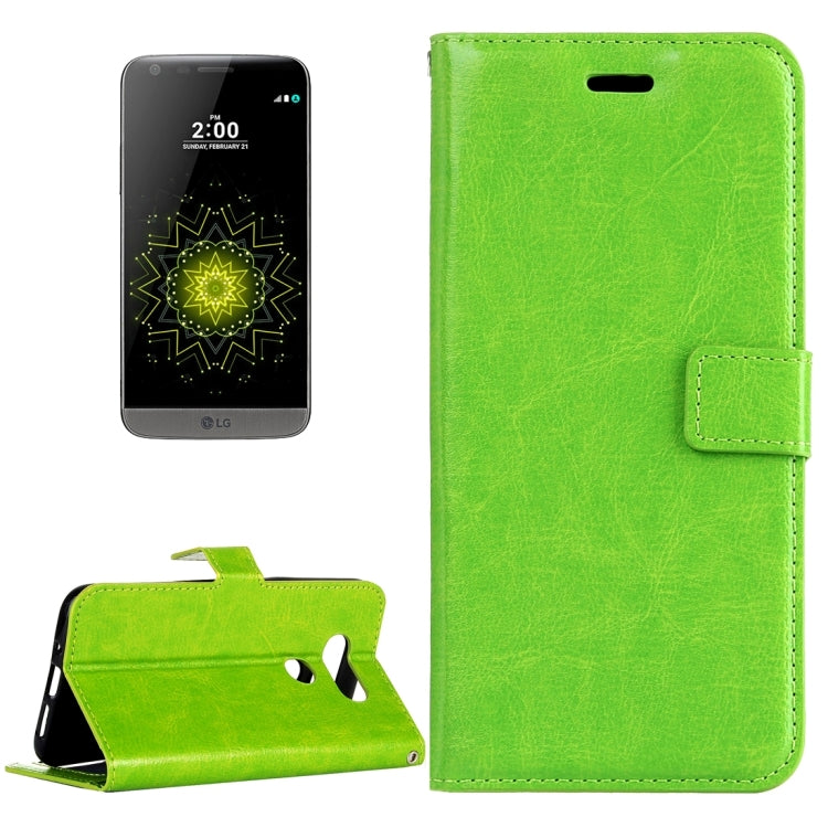 For LG G5 Crazy Horse Texture Horizontal Flip Leather Case with Magnetic Buckle & Holder & Card Slots & Wallet & Photo Frame