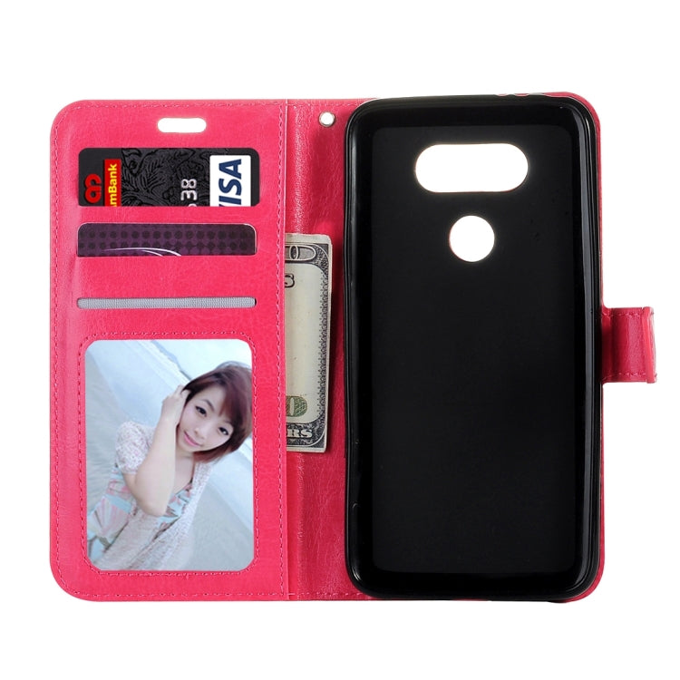 For LG G5 Crazy Horse Texture Horizontal Flip Leather Case with Magnetic Buckle & Holder & Card Slots & Wallet & Photo Frame