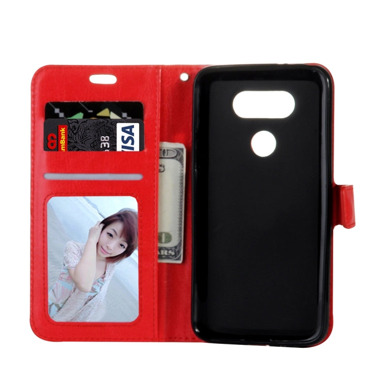 For LG G5 Crazy Horse Texture Horizontal Flip Leather Case with Magnetic Buckle & Holder & Card Slots & Wallet & Photo Frame