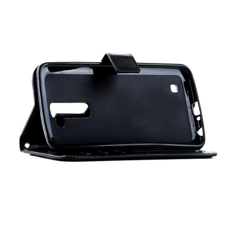 For LG K10 Crazy Horse Texture Horizontal Flip Leather Case with Magnetic Buckle & Holder & Card Slots & Wallet & Photo Frame