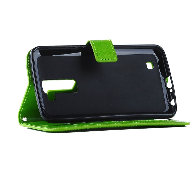 For LG K10 Crazy Horse Texture Horizontal Flip Leather Case with Magnetic Buckle & Holder & Card Slots & Wallet & Photo Frame