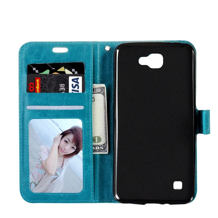 For Google Nexus 5X Crazy Horse Texture Horizontal Flip Leather Case with Magnetic Buckle & Holder & Card Slots & Wallet & Photo Frame