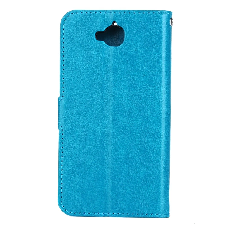 For Huawei  Y6 Pro Crazy Horse Texture Horizontal Flip Leather Case with Magnetic Buckle & Holder & Card Slots & Wallet & Photo Frame