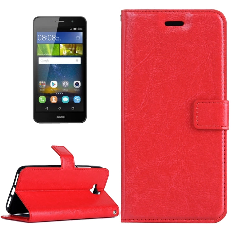 For Huawei  Y6 Pro Crazy Horse Texture Horizontal Flip Leather Case with Magnetic Buckle & Holder & Card Slots & Wallet & Photo Frame