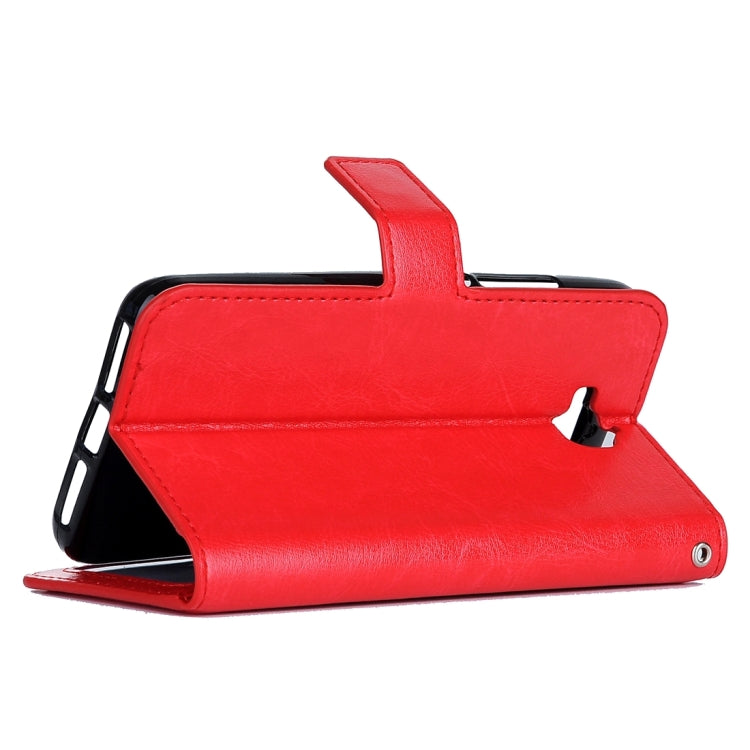 For Huawei  Y6 Pro Crazy Horse Texture Horizontal Flip Leather Case with Magnetic Buckle & Holder & Card Slots & Wallet & Photo Frame