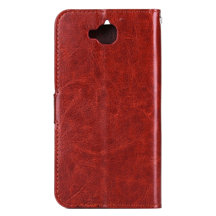 For Huawei  Y6 Pro Crazy Horse Texture Horizontal Flip Leather Case with Magnetic Buckle & Holder & Card Slots & Wallet & Photo Frame