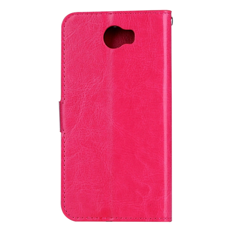 For Huawei  Y5 II Crazy Horse Texture Horizontal Flip Leather Case with Magnetic Buckle & Holder & Card Slots & Wallet & Photo Frame