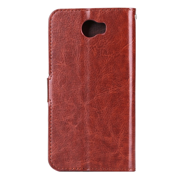 For Huawei  Y5 II Crazy Horse Texture Horizontal Flip Leather Case with Magnetic Buckle & Holder & Card Slots & Wallet & Photo Frame