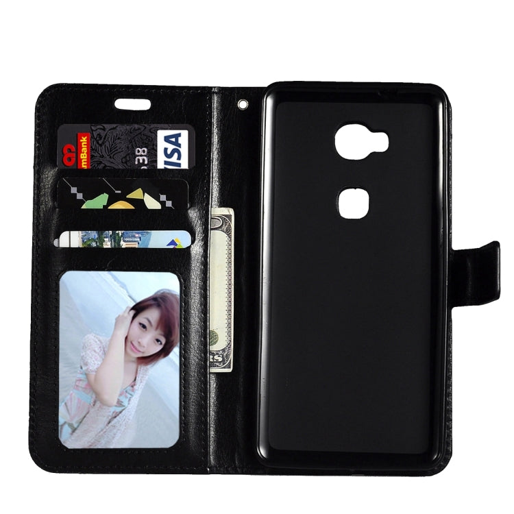 For Huawei  Honor 5X Crazy Horse Texture Horizontal Flip Leather Case with Magnetic Buckle & Holder & Card Slots & Wallet & Photo Frame