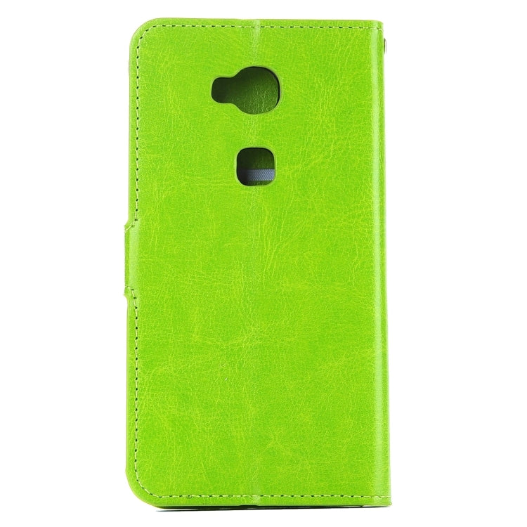 For Huawei  Honor 5X Crazy Horse Texture Horizontal Flip Leather Case with Magnetic Buckle & Holder & Card Slots & Wallet & Photo Frame