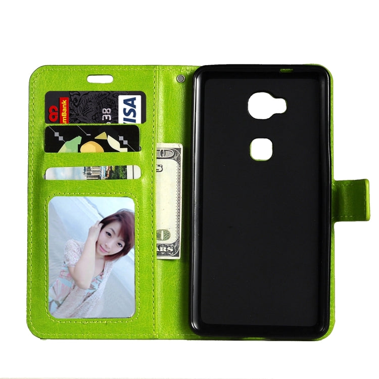 For Huawei  Honor 5X Crazy Horse Texture Horizontal Flip Leather Case with Magnetic Buckle & Holder & Card Slots & Wallet & Photo Frame