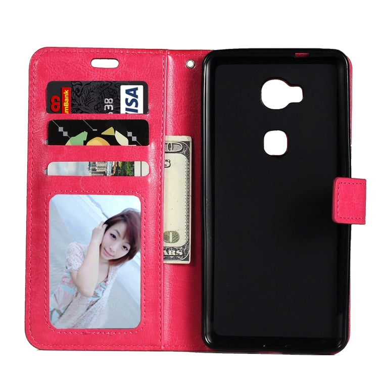 For Huawei  Honor 5X Crazy Horse Texture Horizontal Flip Leather Case with Magnetic Buckle & Holder & Card Slots & Wallet & Photo Frame