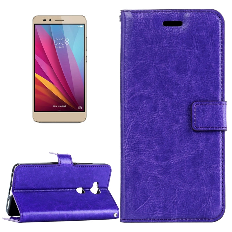 For Huawei  Honor 5X Crazy Horse Texture Horizontal Flip Leather Case with Magnetic Buckle & Holder & Card Slots & Wallet & Photo Frame