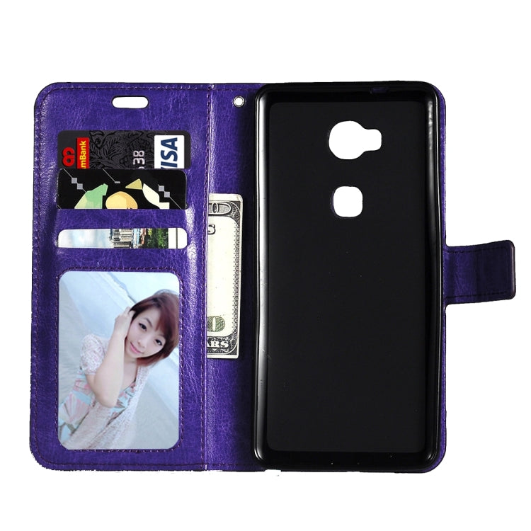 For Huawei  Honor 5X Crazy Horse Texture Horizontal Flip Leather Case with Magnetic Buckle & Holder & Card Slots & Wallet & Photo Frame