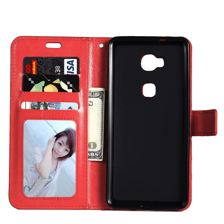 For Huawei  Honor 5X Crazy Horse Texture Horizontal Flip Leather Case with Magnetic Buckle & Holder & Card Slots & Wallet & Photo Frame