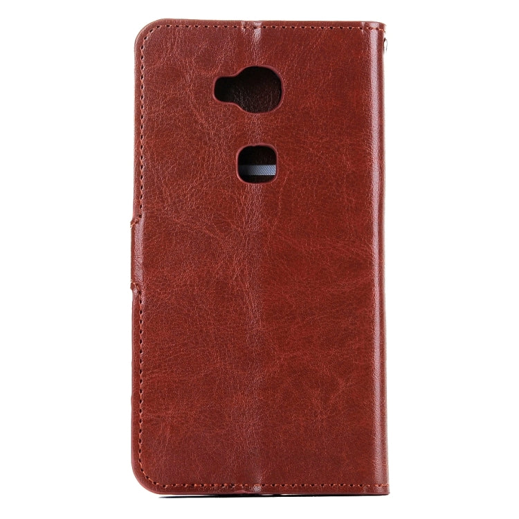 For Huawei  Honor 5X Crazy Horse Texture Horizontal Flip Leather Case with Magnetic Buckle & Holder & Card Slots & Wallet & Photo Frame