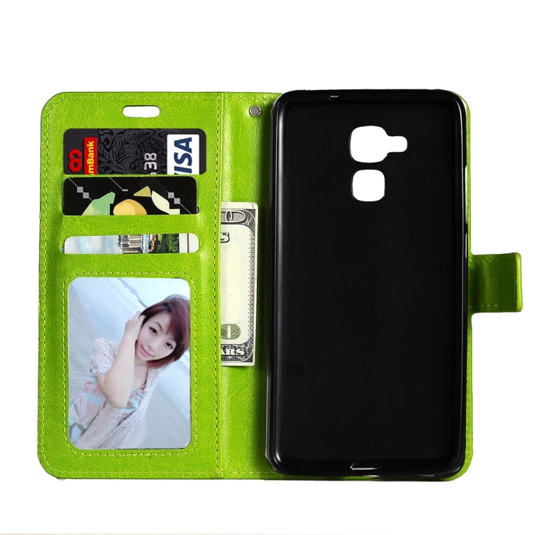 For Huawei  Honor 5c Crazy Horse Texture Horizontal Flip Leather Case with Magnetic Buckle & Holder & Card Slots & Wallet & Photo Frame