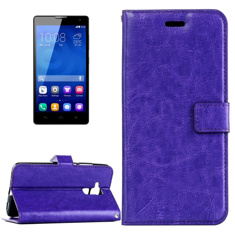 For Huawei  Honor 5c Crazy Horse Texture Horizontal Flip Leather Case with Magnetic Buckle & Holder & Card Slots & Wallet & Photo Frame