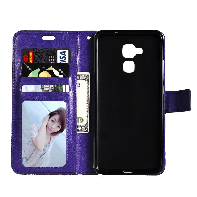 For Huawei  Honor 5c Crazy Horse Texture Horizontal Flip Leather Case with Magnetic Buckle & Holder & Card Slots & Wallet & Photo Frame