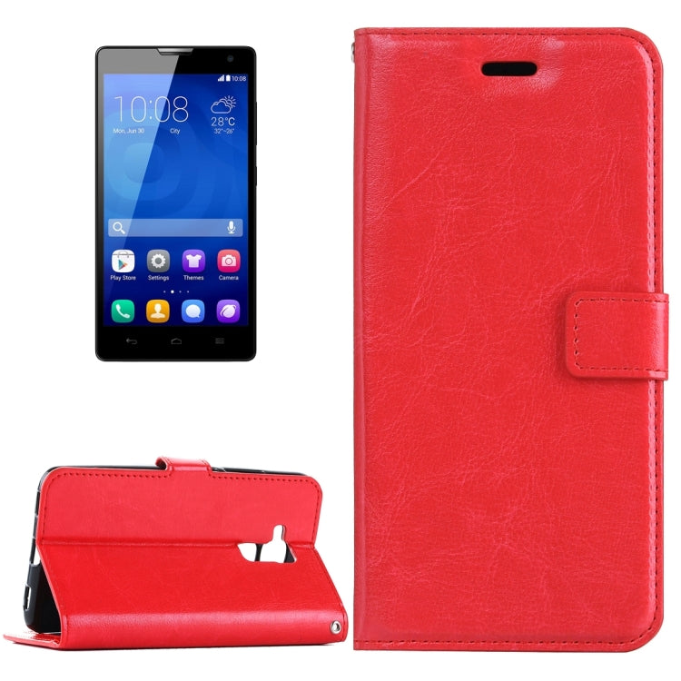 For Huawei  Honor 5c Crazy Horse Texture Horizontal Flip Leather Case with Magnetic Buckle & Holder & Card Slots & Wallet & Photo Frame