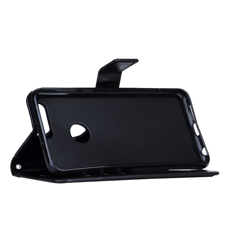 For Huawei  Honor 8 Crazy Horse Texture Horizontal Flip Leather Case with Magnetic Buckle & Holder & Card Slots & Wallet & Photo Frame