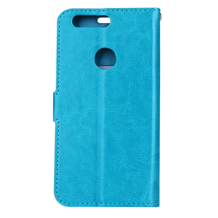 For Huawei  Honor 8 Crazy Horse Texture Horizontal Flip Leather Case with Magnetic Buckle & Holder & Card Slots & Wallet & Photo Frame