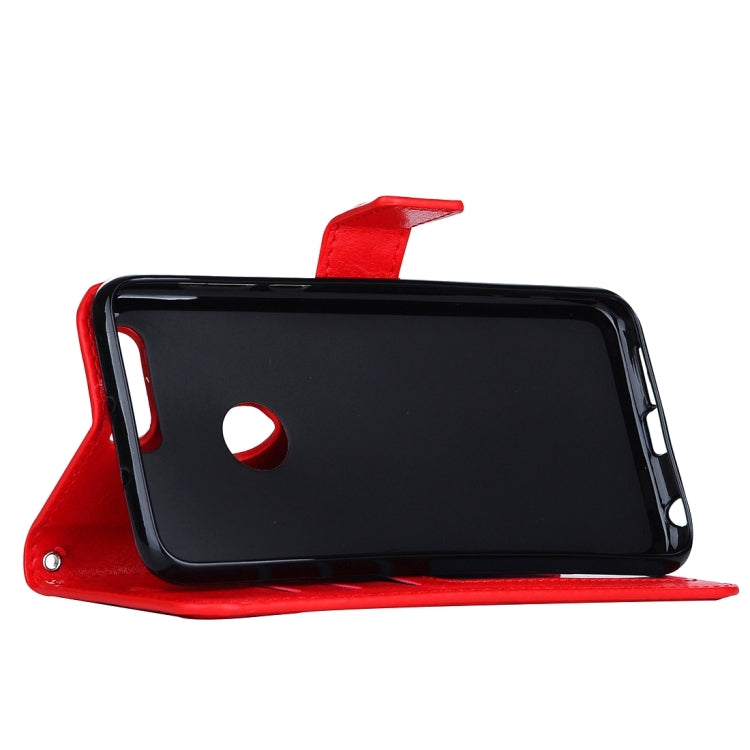 For Huawei  Honor 8 Crazy Horse Texture Horizontal Flip Leather Case with Magnetic Buckle & Holder & Card Slots & Wallet & Photo Frame