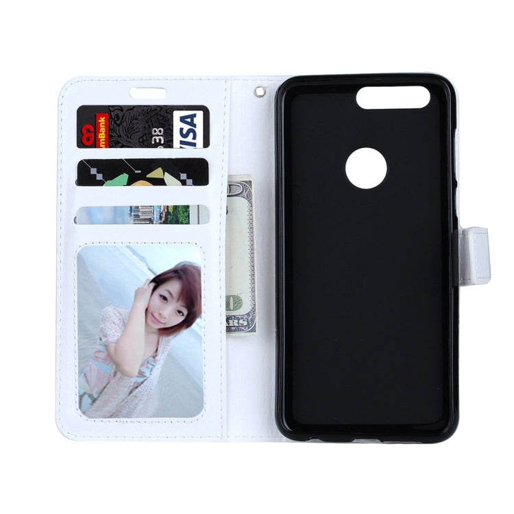 For Huawei  Honor 8 Crazy Horse Texture Horizontal Flip Leather Case with Magnetic Buckle & Holder & Card Slots & Wallet & Photo Frame