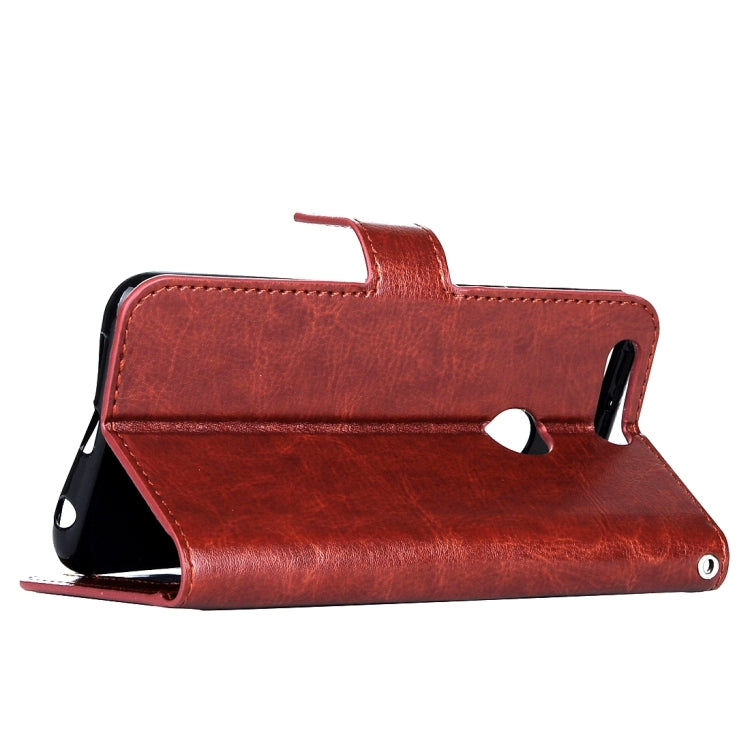 For Huawei  Honor 8 Crazy Horse Texture Horizontal Flip Leather Case with Magnetic Buckle & Holder & Card Slots & Wallet & Photo Frame