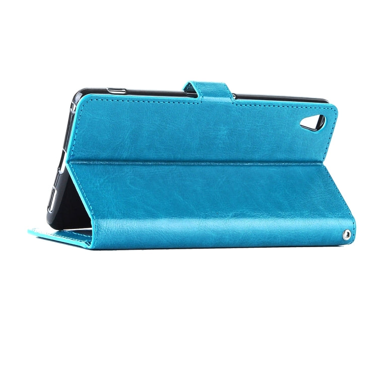 For Sony Xperia XA Ultra Crazy Horse Texture Horizontal Flip Leather Case with Magnetic Buckle & Holder & Card Slots & Wallet & Photo Frame