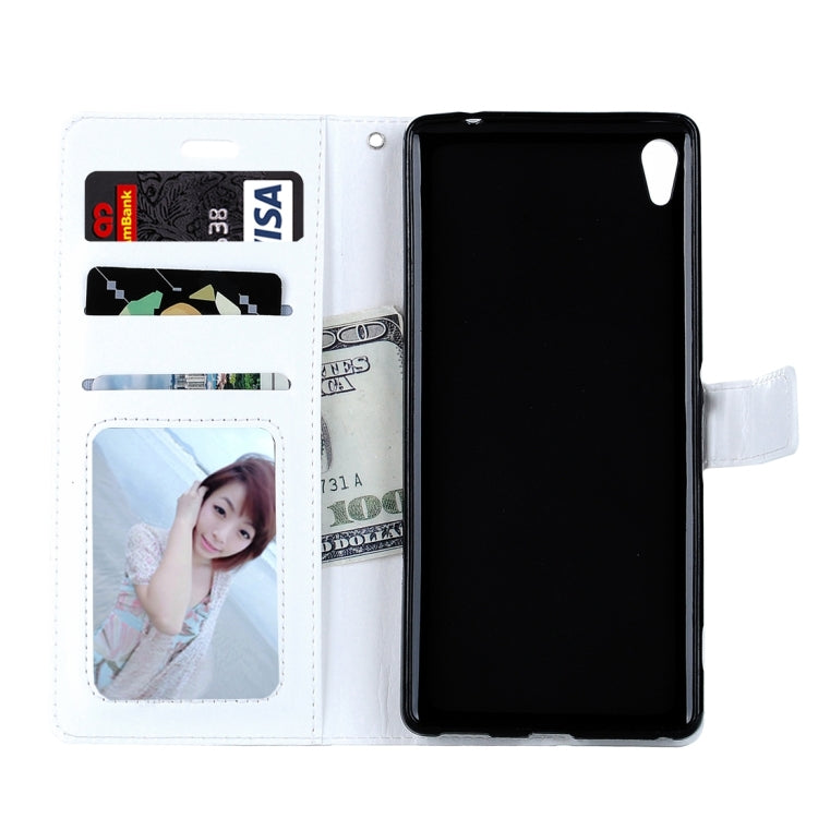 For Sony Xperia E5 Crazy Horse Texture Horizontal Flip Leather Case with Magnetic Buckle & Holder & Card Slots & Wallet & Photo Frame