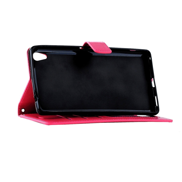 For Sony Xperia X Crazy Horse Texture Horizontal Flip Leather Case with Magnetic Buckle & Holder & Card Slots & Wallet & Photo Frame