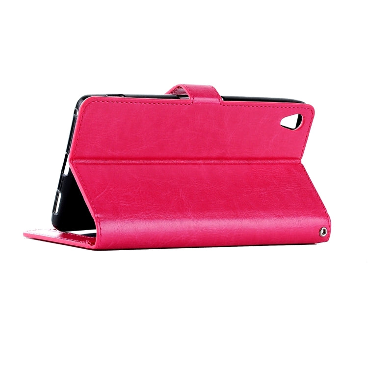 For Sony Xperia XA Crazy Horse Texture Horizontal Flip Leather Case with Magnetic Buckle & Holder & Card Slots & Wallet & Photo Frame