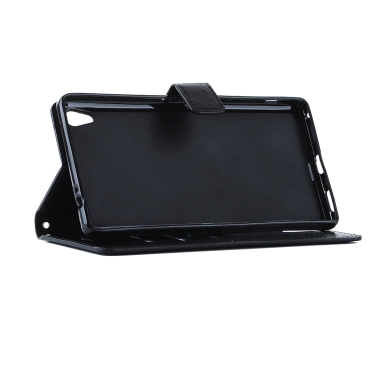 For Sony Xperia X Performance Crazy Horse Texture Horizontal Flip Leather Case with Magnetic Buckle & Holder & Card Slots & Wallet & Photo Frame