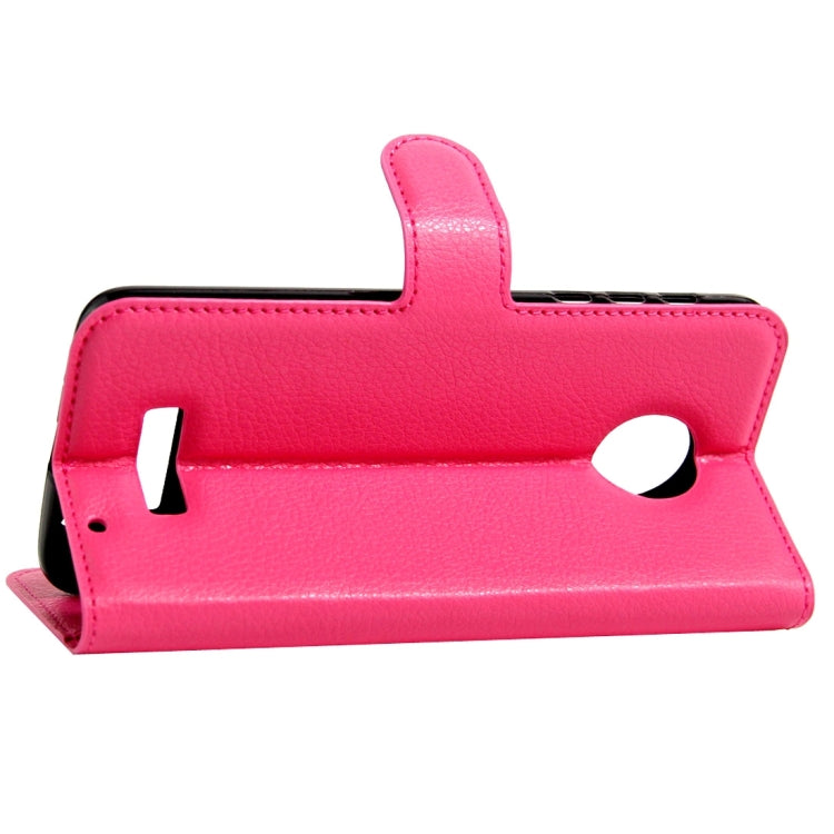 For Motorola Moto Z Play Litchi Texture Horizontal Flip Leather Case with Magnetic Buckle & Holder & Card Slots & Wallet