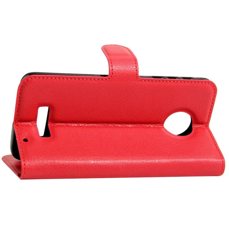 For Motorola Moto Z Play Litchi Texture Horizontal Flip Leather Case with Magnetic Buckle & Holder & Card Slots & Wallet