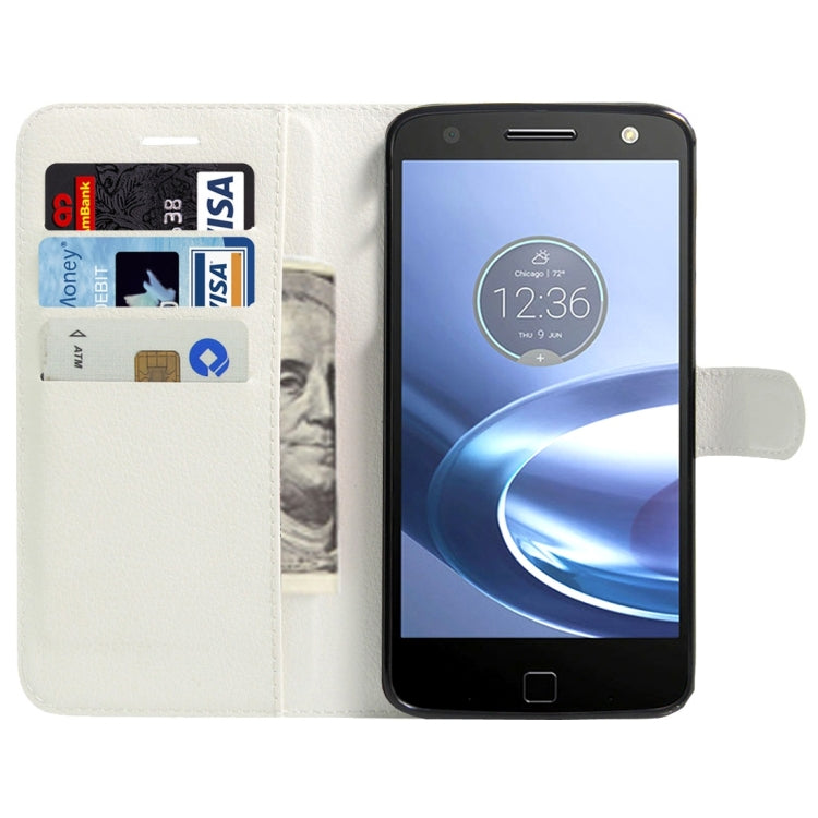 For Motorola Moto Z Play Litchi Texture Horizontal Flip Leather Case with Magnetic Buckle & Holder & Card Slots & Wallet