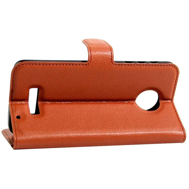 For Motorola Moto Z Play Litchi Texture Horizontal Flip Leather Case with Magnetic Buckle & Holder & Card Slots & Wallet