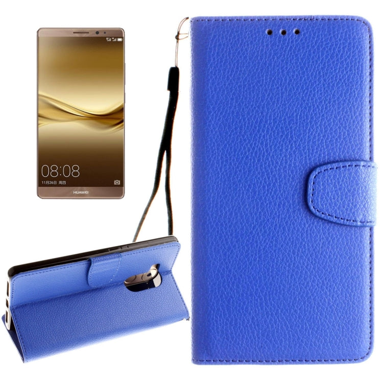 For Huawei  Mate 8 Litchi Texture Horizontal Flip Leather Case with Magnetic Buckle & Holder & Card Slots & Wallet & Photo Frame & Lanyard