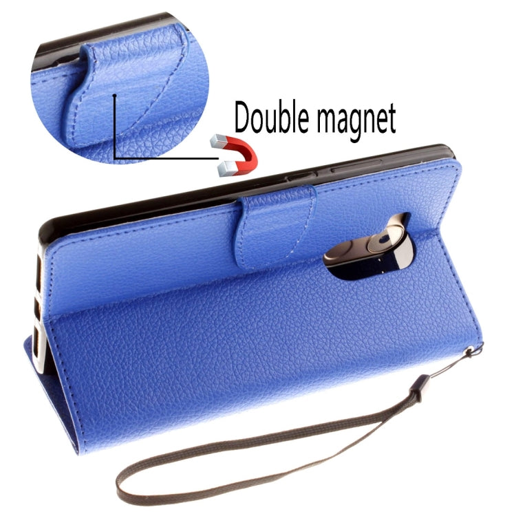 For Huawei  Mate 8 Litchi Texture Horizontal Flip Leather Case with Magnetic Buckle & Holder & Card Slots & Wallet & Photo Frame & Lanyard