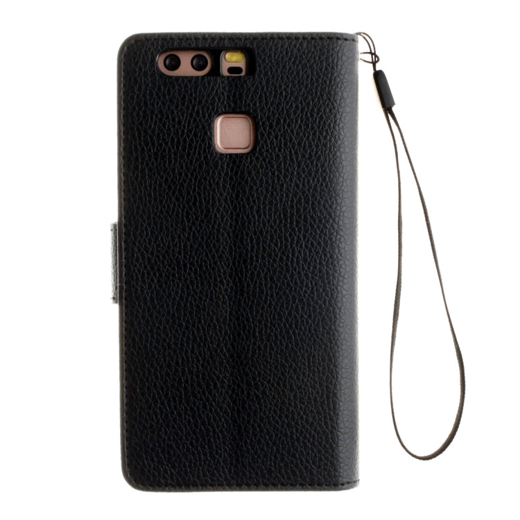 For Huawei  P9 Litchi Texture Horizontal Flip Leather Case with Magnetic Buckle & Holder & Card Slots & Wallet & Photo Frame & Lanyard
