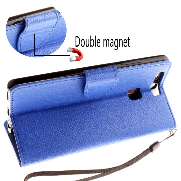 For Huawei  P9 Litchi Texture Horizontal Flip Leather Case with Magnetic Buckle & Holder & Card Slots & Wallet & Photo Frame & Lanyard