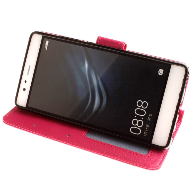 For Huawei  P9 Litchi Texture Horizontal Flip Leather Case with Magnetic Buckle & Holder & Card Slots & Wallet & Photo Frame & Lanyard