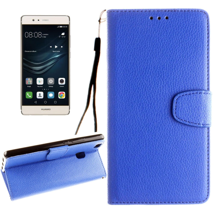 For Huawei  P9 Lite Litchi Texture Horizontal Flip Leather Case with Magnetic Buckle & Holder & Card Slots & Wallet & Photo Frame & Lanyard