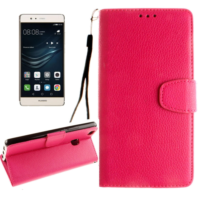For Huawei  P9 Lite Litchi Texture Horizontal Flip Leather Case with Magnetic Buckle & Holder & Card Slots & Wallet & Photo Frame & Lanyard