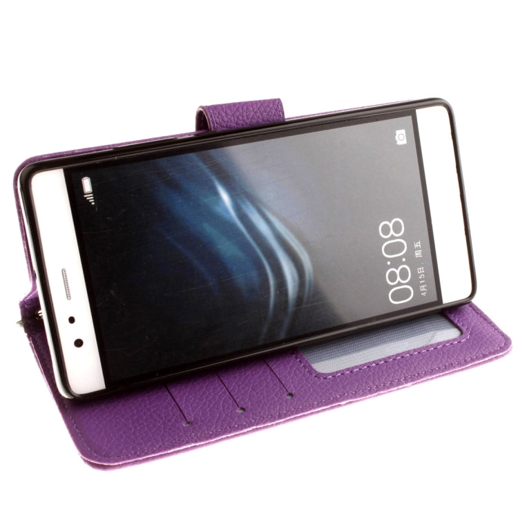 For Huawei  P9 Lite Litchi Texture Horizontal Flip Leather Case with Magnetic Buckle & Holder & Card Slots & Wallet & Photo Frame & Lanyard