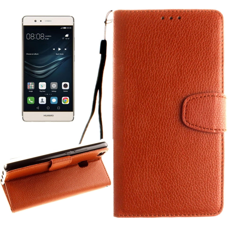 For Huawei  P9 Lite Litchi Texture Horizontal Flip Leather Case with Magnetic Buckle & Holder & Card Slots & Wallet & Photo Frame & Lanyard
