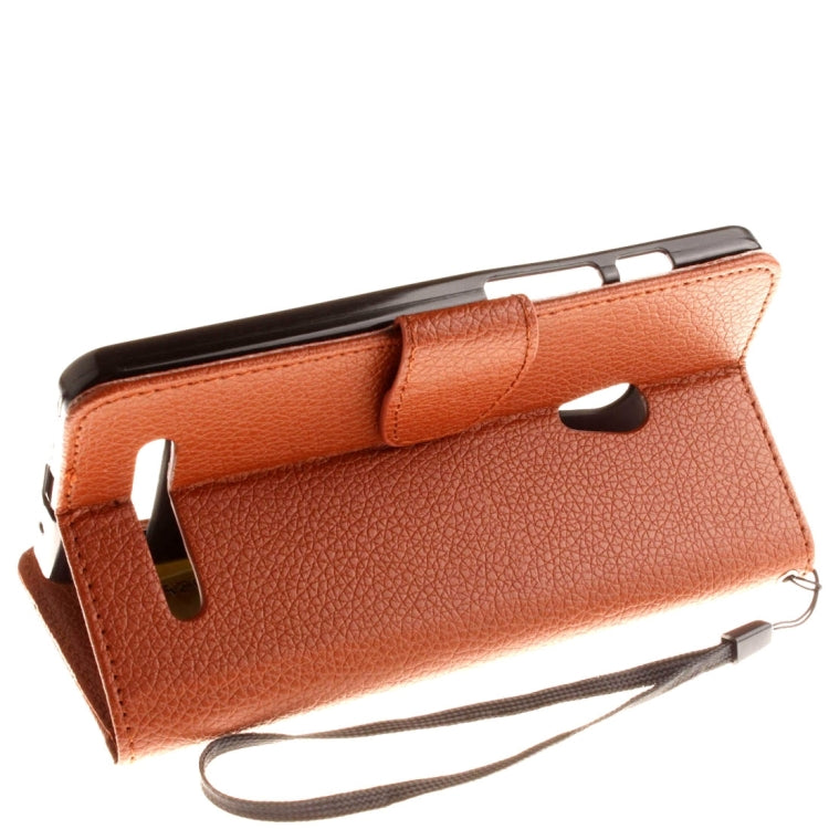 For ASUS ZenFone 5 Litchi Texture Horizontal Flip Leather Case with Magnetic Buckle & Holder & Card Slots & Wallet & Photo Frame & Lanyard