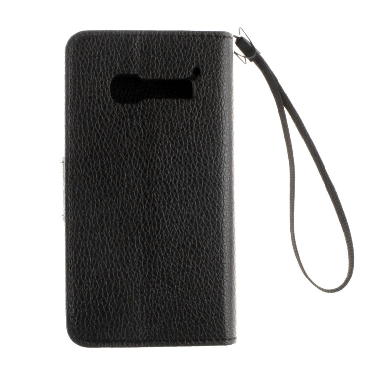 For Alcatel One Touch Pop C5 Litchi Texture Horizontal Flip Leather Case with Magnetic Buckle & Holder & Card Slots & Wallet & Photo Frame & Lanyard